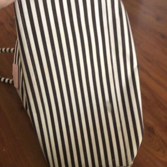 Vintage Henri Bendel brown and white canvas large tote bag - Picture 7 of 10